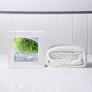 California King Size Waterproof Mattress Protector Rayon from Bamboo Fitted Mattress Pad Cover with Deep Pocket Up to 18''