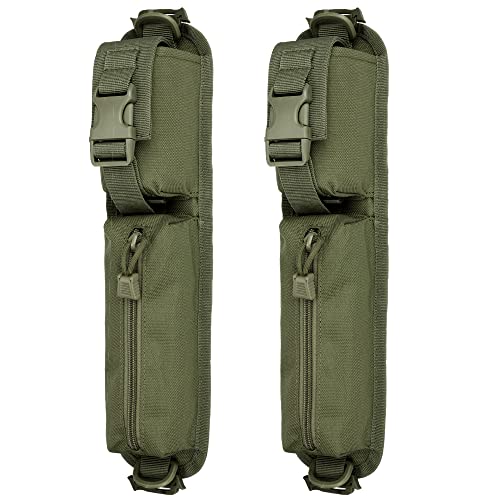 WYNEX Tactical Molle Accessory Pouch, Backpack Shoulder Strap Bag Shoulder Tape Additional Bag Multifunctional Hunting Tools Pouch, Nylon Fabric, Army Green