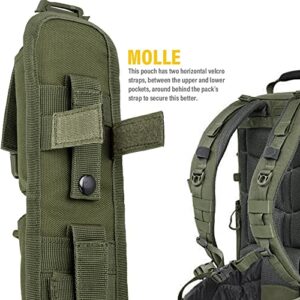 WYNEX Tactical Molle Accessory Pouch, Backpack Shoulder Strap Bag Shoulder Tape Additional Bag Multifunctional Hunting Tools Pouch, Nylon Fabric, Army Green