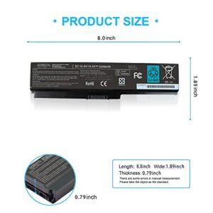 PA3817U-1BRS Battery for Toshiba Satellite P755 P745 L755 L755D L775 L775D L745 L655 L675 L645 C655 C675 A655 M645 Series P745-S4320 L755-S5153 L655-S5097 L655-S5150 L675D-S7104 PA3818u-1BRS PABAS228