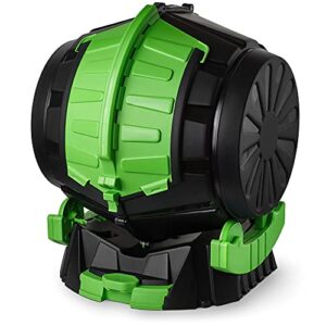 df omer 13.2 gallon / 50l tumbling composter | fast-working - small and light compost bin for outdoor or indoor use | all season compost tumbler | quick curing compost all year round