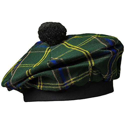 UMAM Scottish Traditional Tam o' Shatner Tammy Hat Flat Bonnet Kilt Many Tartans (Us Army 048tcp)