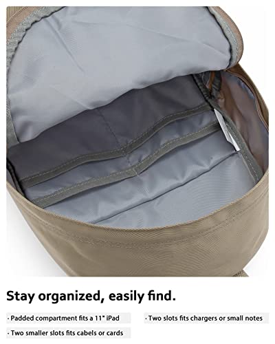 HotStyle SIMPLAY+ Mini Backpack Small Fashion Backpacking Purse, Pastel Khaki