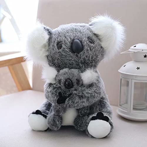 Mum and Baby Koala Bear Plush Stuffed Animal Simulation Koala Doll Toy Gift 11 Inch