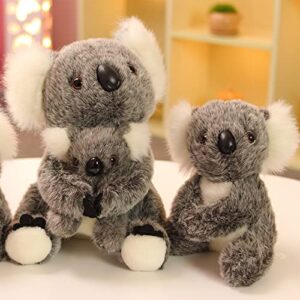 Mum and Baby Koala Bear Plush Stuffed Animal Simulation Koala Doll Toy Gift 11 Inch