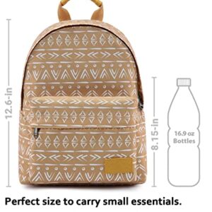 HotStyle SIMPLAY+ Mini Backpack Boho Patterns Cute Small Backpacking Purse, Yellow