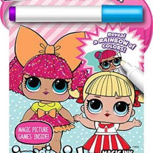 Papartyy Girls Coloring Book Imagine Ink for Girls Super Set ~ Bundle Includes 3 No Mess Magic Ink Activity Books Featuring LOL Dolls,Barbie & Wonder Woman With Wooden Coloring Pencils and Stickers