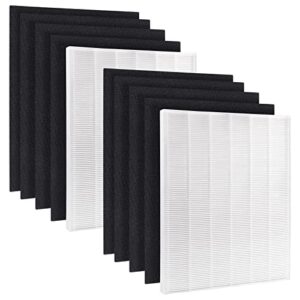 c535 replacement filter for winix, 115115 hepa replacement filter a for plasmawave filter 5300, 5500, 5000, 6300, 5300-2, 6300-2,p300,9000,am90, 2 h13 true hepa filter + 8 activated carbon pre-filters
