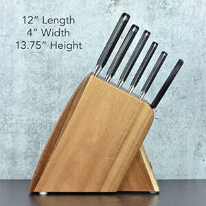 Wusthof Classic 7 Piece Slim Knife Set with Acacia Block