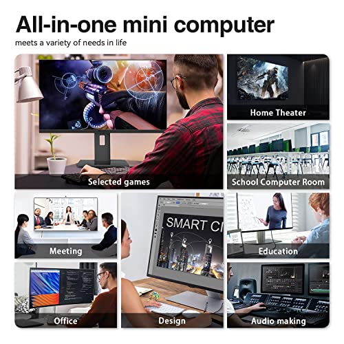 TRIGKEY Mini PC Ryzen 5 W11 Pro Desktop AMD 6C12T 5560U 16G DDR4 500G NVME SSD Mini Computer, Support Mini Computer 11/10 Pro, 4K@60Hz HD Triple Display, WiFi 6, BT 5.2, USB 3.2, RJ 45