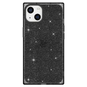 cocomii square case compatible with iphone 13 mini - slim, glossy, show off the original beauty, optional glitter, anti-yellow, easy to hold, anti-scratch, shockproof (black)