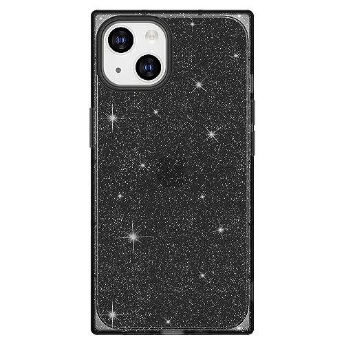 Cocomii Square Case Compatible with iPhone 13 Mini - Slim, Glossy, Show Off The Original Beauty, Optional Glitter, Anti-Yellow, Easy to Hold, Anti-Scratch, Shockproof (Black)