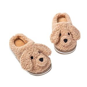 lzsyc toddler boys girls doggy winter slippers us 9-10