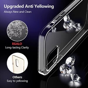 EGALO Compatible with iPhone 13 Mini Clear Case,Slim Thin Silicone Soft Skin Flexible TPU Lightweight Gel Rubber Anti-Scratches Shockproof Protective Cases Cover for iPhone 13 Mini,Crystal Clear