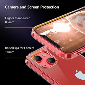 EGALO Compatible with iPhone 13 Mini Clear Case,Slim Thin Silicone Soft Skin Flexible TPU Lightweight Gel Rubber Anti-Scratches Shockproof Protective Cases Cover for iPhone 13 Mini,Crystal Clear