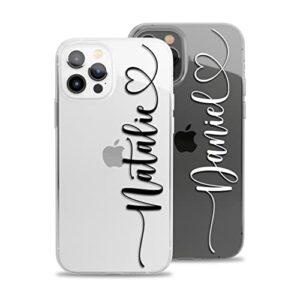 liana cases custom case for iphone 14 pro max 13 mini 12 11 se xr xs x 10r 10s 10 8 plus 7 create your personalized name handwritten style clear phone cover