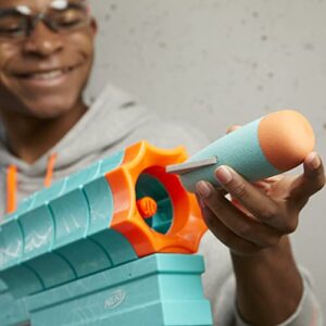 NERF Roblox Sharkbite: Web Launcher Rocker Blaster, Includes Code to Redeem Exclusive Virtual Item, 2 Rockets, Pump Action