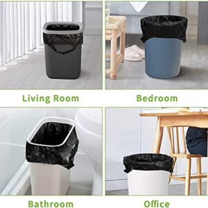 FYY Trash Bags, Garbage Bags, 5 Rolls 100 counts 6 Gallon [Extra Thick][Leak Proof] Rubbish Bags Wastebasket Bin Liners for Home Office Trash Can Black