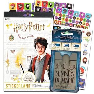 wizard world harry potter party favors stickers bundle - over 575 harry potter stickers featuring harry, ron, hermione and more (harry potter party supplies)