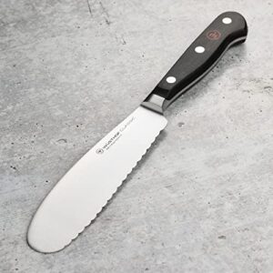 Wusthof Classic Sandwich Knife - Serrated Utility, 5.5" Blade