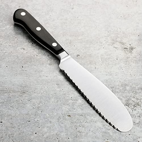 Wusthof Classic Sandwich Knife - Serrated Utility, 5.5" Blade