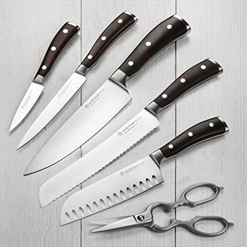 Wusthof IKON Blackwood 7 Piece Slim Knife Block Set