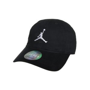 jordan big boys adjustable hat (black(9a0570-f66)/white, 8-20)