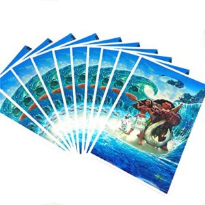 lalife 30 pcs plastic moana birthday party favor bags moana party gift goody bags for kids birthday