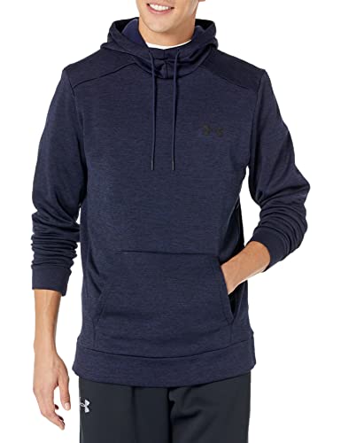 Under Armour Mens ArmourFleece Twist Hoodie , (410) Midnight Navy / / Black , Large