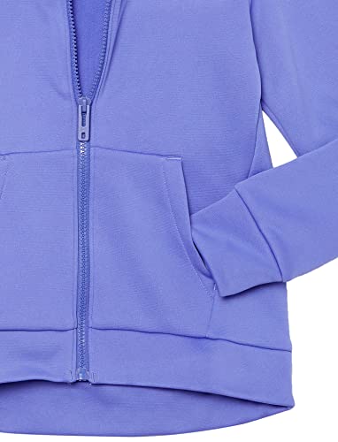 Under Armour Girls Armour Fleece Full Zip Hoodie , (184) Brilliant Violet / / White , Youth Large