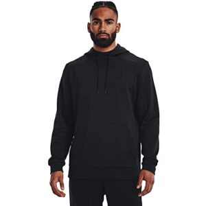 under armour mens armourfleece hoodie , (001) black / / black , medium