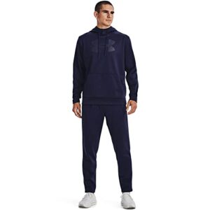 Under Armour Mens Big Logo ArmourFleece Hoodie , (410) Midnight Navy / Academy / Black , X-Large