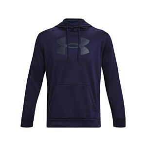 Under Armour Mens Big Logo ArmourFleece Hoodie , (410) Midnight Navy / Academy / Black , X-Large