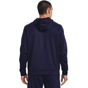 Under Armour Mens Big Logo ArmourFleece Hoodie , (410) Midnight Navy / Academy / Black , X-Large