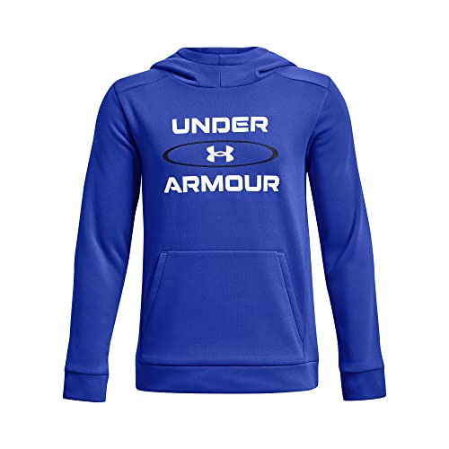 Under Armour Boys ArmourFleece Graphic Hoodie , (486) Versa Blue / / Black , Youth X-Large