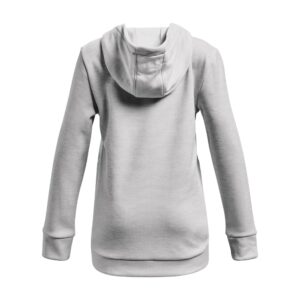 Under Armour Girls ArmourFleece Iridescent Big Logo Hoodie , (014) Halo Gray Medium Heather / / Iridescent , Youth Medium