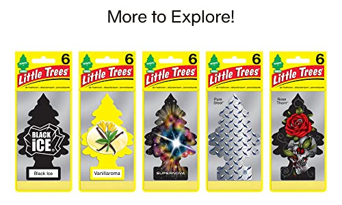 LITTLE TREES Air Fresheners Car Air Freshener. Hanging Tree Provides Long Lasting Scent for Auto or Home. Gold, 24 Air Fresheners