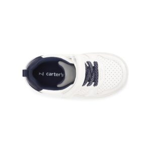 Carter's Boy's Port Sneaker, White, 4 Toddler