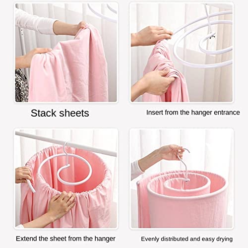 NC Air Quilt Tools Snail Clothes Hanger Home Balcony Round Creative Trending Rotating Coat Hanger Spiral Drying Rack