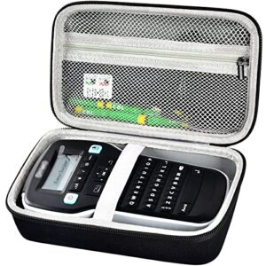 case compatible with dymo label maker labelmanager 160/280/ colorpop portable label maker, hard travel carrying storage bag holder with accessories mesh pocket (box only)