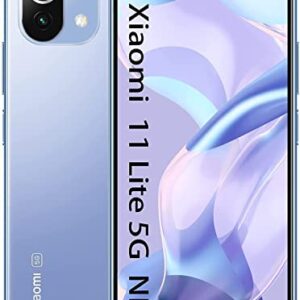 Xiaomi Mi 11 Lite NE 5G + 4G LTE Volte Global Unlocked GSM 64MP Triple Camera Worldwide GSM w/Fast Car Charger (Bubblegum Blue, 256GB+8GB)