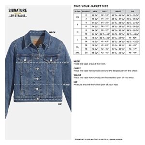 Signature by Levi Strauss & Co. Gold Women's Original Trucker Jacket (Available in Plus Size), (New) Dark Horizon, X-Large