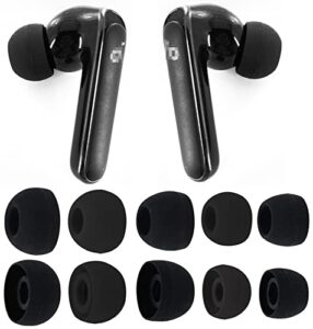 bllq ear tips compatible with anker soundcore p2 / p3, silicone ear buds ear cap ear plug eartips replacement for soundcore life p3 / soundcore life p2, xs/s/m/l/xl 5 size 5 pairs, black