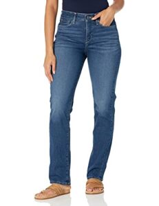 signature by levi strauss & co. gold women's size curvy totally shaping straight jeans (available in plus size), (new) jackson square, 24 short