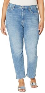 signature by levi strauss & co. gold label women's heritage high rise straight (available in plus size), (new) crystaline, 20