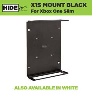 HIDEit Mounts X1S Pro Bundle, Wall Mounts for Xbox One S and Controller, Steel Wall Mount for Xbox One S and One Rubber Dipped Controller Mount