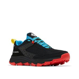 Columbia Men's Hatana Max Outdry Hiking Shoe, Black/Compass Blue, 12 Wide