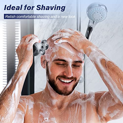 Bald Head Shavers for Men, 5 in 1 Head Shaver with Nose Hair Trimmer, Upgrade IPX7 Waterproof Electric Shavers for Men, Cordless Mens Electric Razor Grooming Kit, Type-C Charge, LED Display