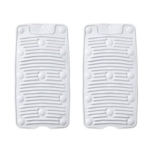 t tool 2pcs silicone washboard portable folding laundry board scrubbing board basin bucket hand wash clothes laundry pad suction cup for hand washing clothes grey tool