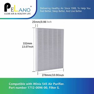 3Pack C545 HEPA Replacement Filter Compatible for Winix C545, Hepa Filter S, Part Number 1712-0096-00 and 2522-0058-00